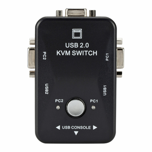 USB 2.0 KVM Switch 1920*1080 VGA SVGA Switch Splitter Box 2 Port für Tastatur Maus Monitor Computer