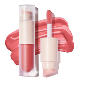 Yeni varış hiçbir Logo zulüm ücretsiz pembe göz farı dudaklar yanaklar tonu krem Blushes makyaj SPF sıvı allık ile özel Logo fırça - Product Image 1