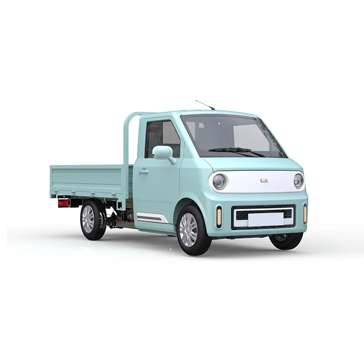 ABS Top Speed 71km/h 2600mm Wheel Base Mini 1500kg Gvw Small Electric Ev Pickup Cargo Van Truck