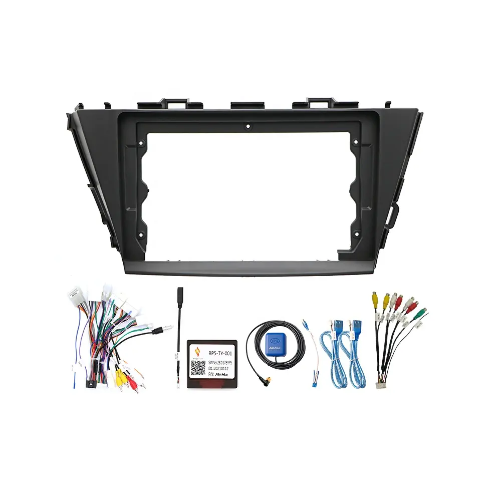 Meihua Hoge Kwaliteit Kabelboom Voor Toyota Prius V Plus Alpha 2012-2015 Rhd Radio Speler Met Kabel Fascial frame Kits