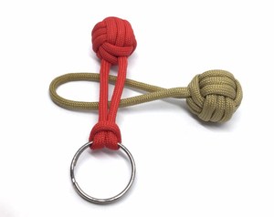 Handmade dây kéo kéo Key Fob khỉ nắm tay hải lý nút bóng chuyền Keychain Paracord Keychain - Product Image 3