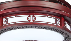 厂家供应现代中式led灯遥控隐形风扇叶片吸顶灯带风扇 - Product Image 5