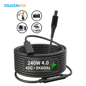 趋势5M 10M USB 3.0 C母到USB b型延长线定制5gbps有源放大器电缆，用于3D打印机路由器 - Product Image 1