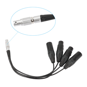 CAMVATE Cable de salida de entrada de Audio de 10 pines macho 4 XLR 3 pines para Atomos Shogun/Inferno Monitor grabadora PVC chaqueta trenza DIN - Product Image 2