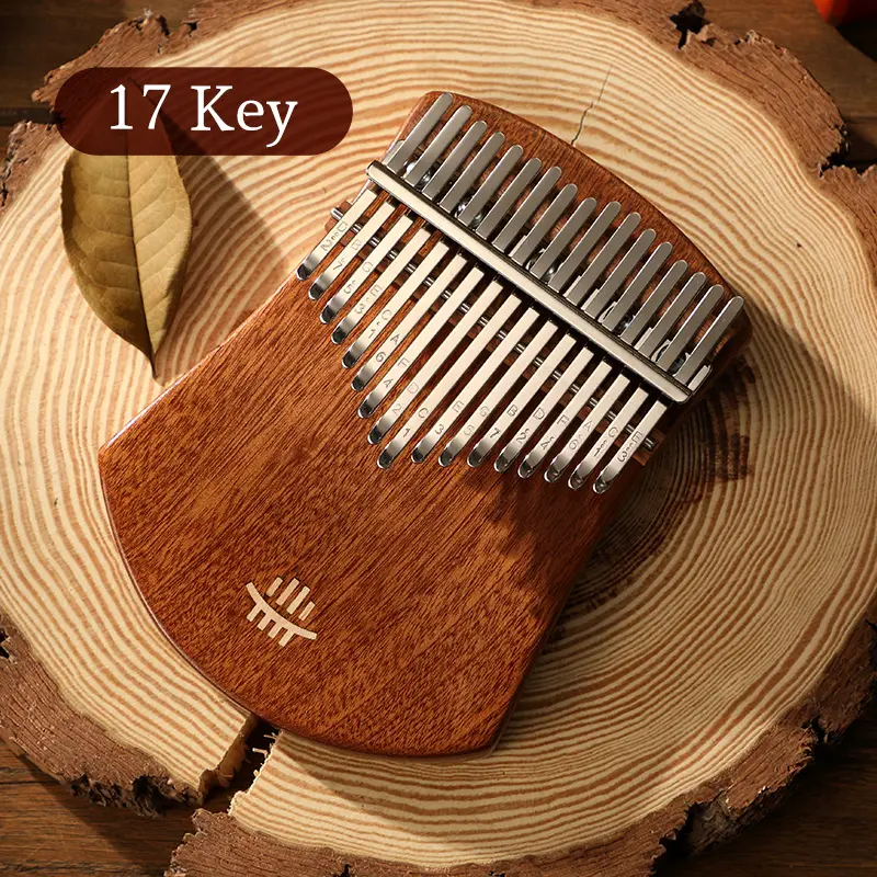 Hluru-Piano de pulgar Kalimba para principiantes, 17 teclas, 21 teclas, libros de canciones Kalimba