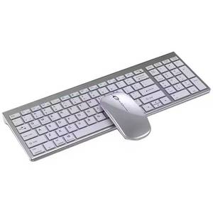 Kit de teclado inalámbrico fino duradero de fábrica 109 juego de ratón y teclado inalámbrico de tres modos Mini combos de teclado y ratón ultrafinos