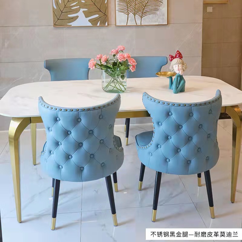 2021 luxury design leather Wood Cane Button classic styling curve throne Dining Chairs event wedding with buttons