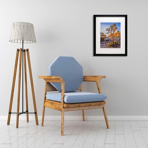 Black Wooden 16 <strong>X</strong> <strong>20</strong> Picture <strong>Frame</strong> with Tempered Glass for Photo Horizontal Vertical Display - Product Image 6