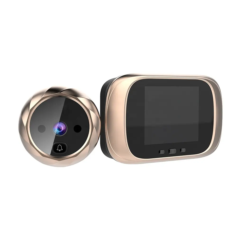 Kerui — sonnette électronique C03 avec écran couleur LCD 2.8 pouces, grand Angle de 90 degrés, Vision nocturne, pour porte