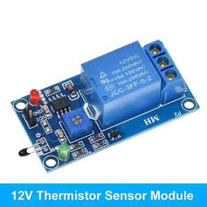 5V/12V熱センサーモジュール1チャンネルリレーモジュールコンボモジュールサーミスタ温度センサーモジュール - Product Image 4