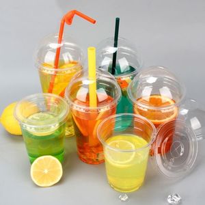 Biyobozunur plastik bardak şeffaf tek kullanımlık temizle PLA soğuk içme sütlü çay fincanları özel Logo baskılı PLA bardaklar temizle - Product Image 2