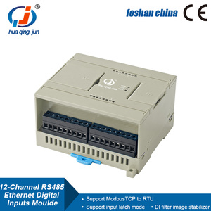 Modulo di ingresso digitale Ethernet Huaqingjun 12 canali RS485 Modbus RTU/TCP modulo di acquisizione dati RJ45 12DI per automazione IoT - Product Image 2