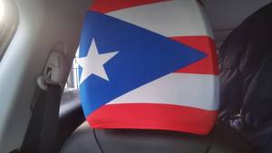 Custom Goedkope Elastische 2 Pack Hoofdsteun Covers Voor Puerto Rico <span class=keywords><strong>Pr</strong></span> Vlag - Product Image 3