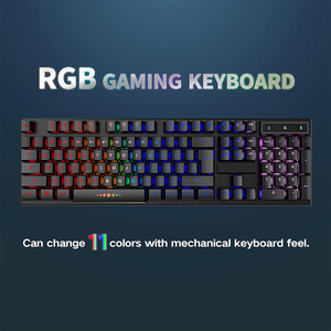 Gaming <strong>Keyboard</strong> and <strong>Mouse</strong> Combo RGB LED Backlit Metal USB Wired <strong>Keyboard</strong> with 104 Key for <strong>Computer</strong> PC/Laptop - Product Image 2