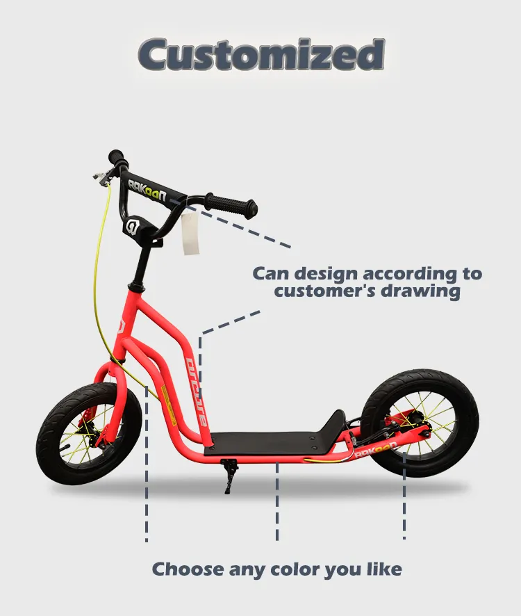 Лидер продаж, регулируемый двухколесный скутер с двумя тормозами, Многофункциональный Детский скутер, 2023 Европы