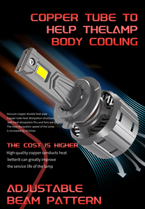 TF90หลอดไฟรถยนต์แบบแคนบัส3สีคู่สีคู่ไฟหน้า LED H7 LED H11 H4อุปกรณ์เสริมรถยนต์แบบ - Product Image 5