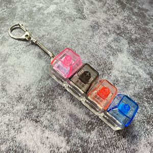 Căng thẳng cứu trợ PC 3 key & 4 Key cơ khí bàn phím chuyển đổi Tester căng thẳng cứu trợ Key Báo Chí Squishy <span class=keywords><strong>Fidget</strong></span> Keychain đồ chơi sản phẩm - Product Image 4