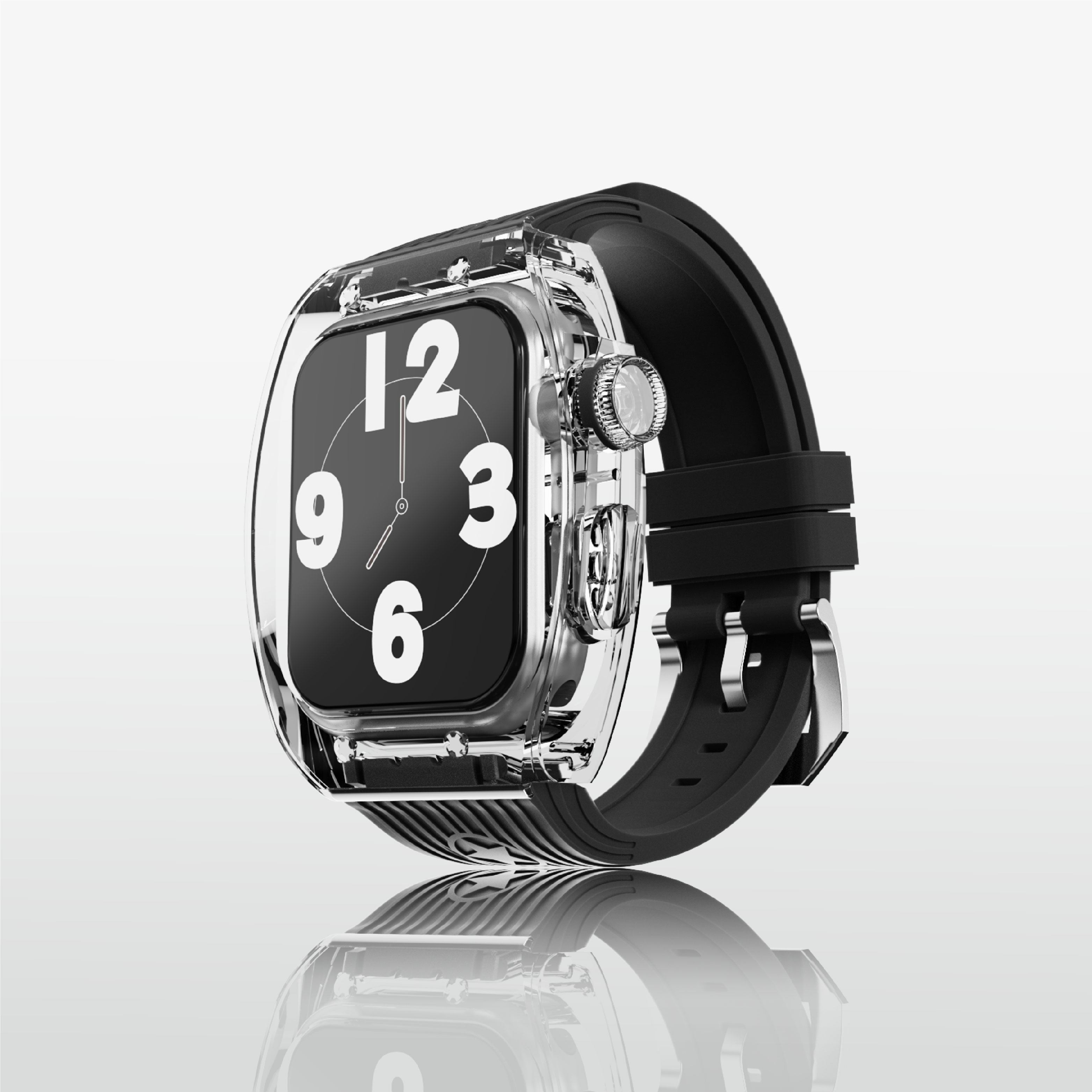 13#Negro plano transparente