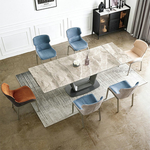 Mesas de comedor con diseños de vidrio ajustables modernos multifuncionales personalizados de fábrica - Product Image 3