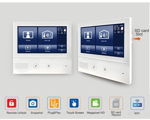 Smart Video Intercom WiFi 7-Zoll-Monitor mit Türklingel kamera Kabel gebundene Video-Tür sprechanlage für Villa Wohnung - Product Image 6