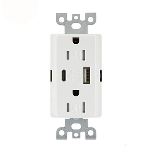 Enchufe de pared USB estándar americano certificado Etl 4.2A 20W carga rápida con enchufe funcional tipo C - Product Image 4