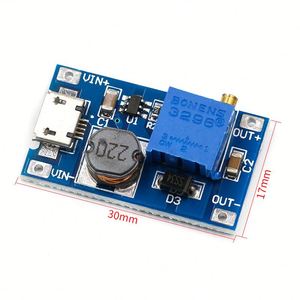 MT3608 2A modulo di potenza Booster DC-DC da 3-5V a 5V/9V/12V/24V Kit di schede di sviluppo con altre applicazioni di potenza Chip ICS - Product Image 4