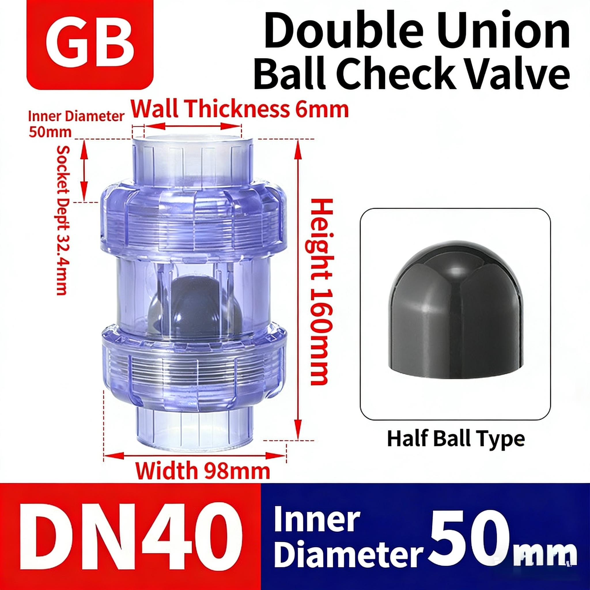 Bleu DN40