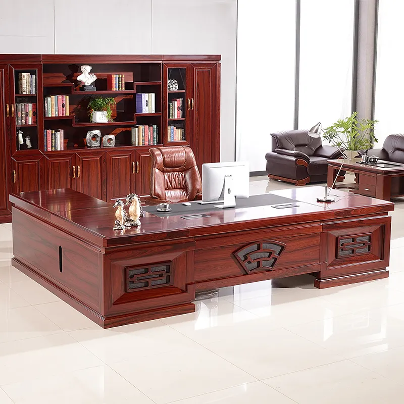 Mueble de oficina Scrivania para jefe de oficina, gerente de escritorio, mesa de escritorio de oficina ejecutiva, CEO, mesa de escritorio de lujo, mesa de jefe para oficina, a la venta, a la venta, al por mayor