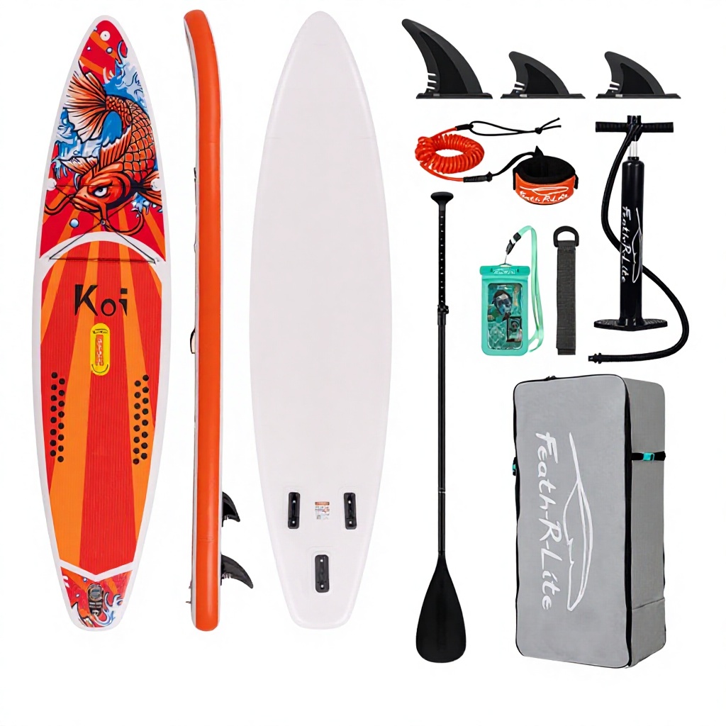 SUPFR01E---Koi rojo de 350 cm (con base para cámara)