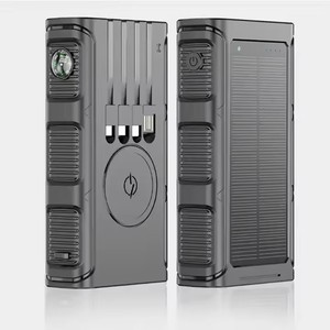 2024 LED Light Design Power Banks Solar Fast Charging Portable Power Bank 30000mah Six <strong>Outputs</strong> Three <strong>Inputs</strong> Portable - Product Image 1
