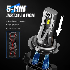 Bóng đèn pha LED Novsight 12000LM 40W siêu sáng, bóng đèn H7 mini 1:1, 6500K trắng, chống nước IP68, cắm là chạy - Product Image 5