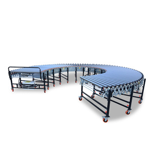 Factory Hot Sale Rubber-coated Anti-slip V Belt Roller <strong>Conveyor</strong> Line Customized Retractable Roller <strong>Conveyor</strong> for Boxes <strong>Unloading</strong> - Product Image 6