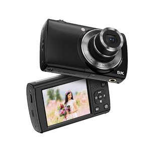 Dijital kamera 5K 56MP kameralar için fotoğraf vyoutube kamera YouTube Selfie için yeni başlayanlar için küçük kompakt kamera optik Zoom - Product Image 1