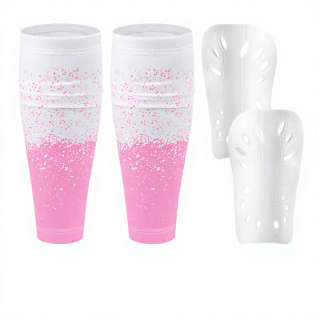 White powder-One set(calf covers+shin guards)
