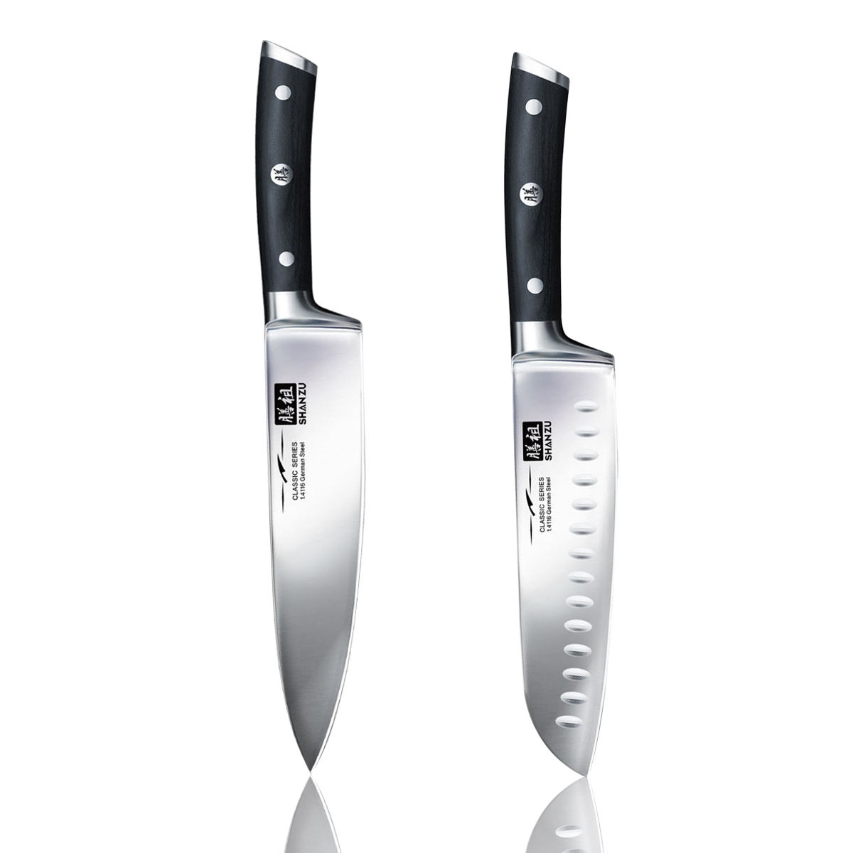 Chef + Couteau Santoku