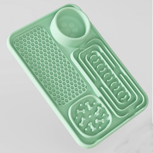 Silikon kauçuk çok fonksiyonel yalama pedi Pet kolay seçim için renkli alarak yavaş yeme sağlık için iyi - Product Image 1