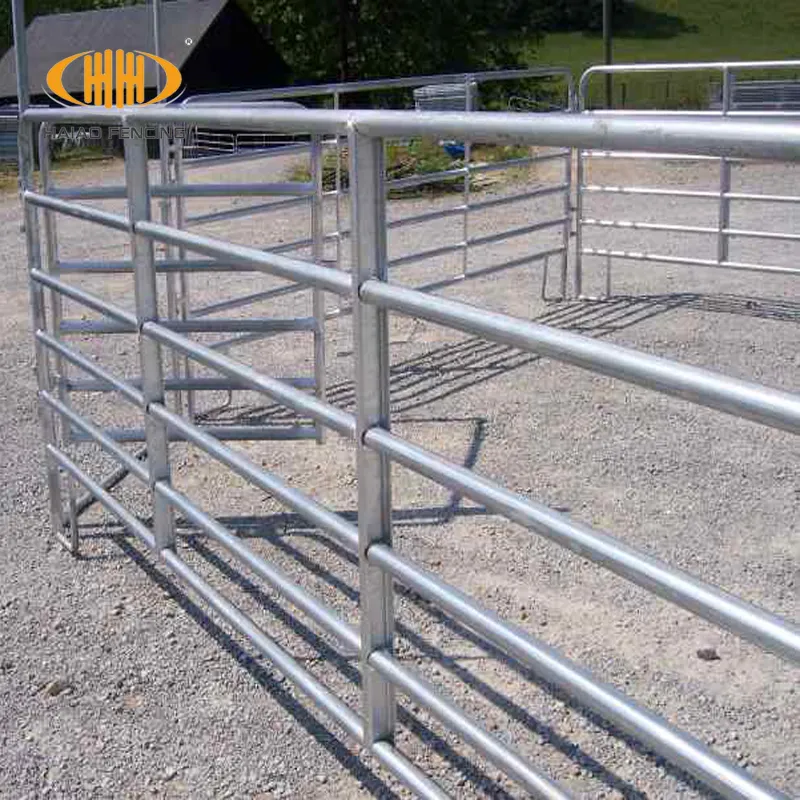 Забор из круглых трубок для крупного рогатого скота для североамериканского рынка