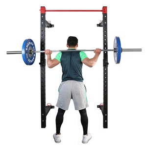 Ticari çok fonksiyonlu duvara monte katlanır güç Pro Squat çerçevesi ev ve spor salonu kullanımı için çok kavrama Pull-up Bar ile - Product Image 2