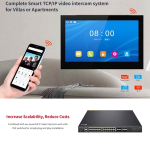 Hiwink Smart Home Solution Video <strong>Intercom</strong> <strong>System</strong> 10 Inch Doorbell Camera and Monitor WiFi Tuya ID Card Unlocking <strong>Motion</strong> <strong>Detect</strong> - Product Image 4