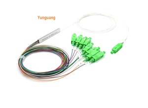 Mini tipo SC/UPC/APC tubo de acero fibra óptica PLC divisor actualizado FTTH 4G TCP WiFi redes 1/2x2 1x4 G657A 0,9mm
