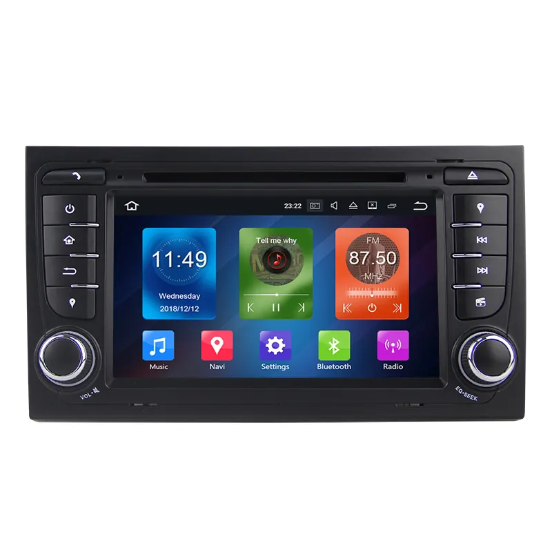 Poggiatesta auto lettore dvd Audi A4 2002-2007 android scintilla con ott-core 4G + 64G DAB +