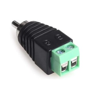 Cable RCA sin soldadura adaptador de Audio Phono RCA macho enchufe a AV tornillo Terminal Audio Video altavoz Cable AV Jack conectores - Product Image 6