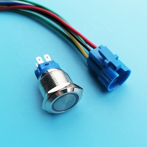 Hot Sales Quality 19mm Metal Led <strong>Push</strong> <strong>Button</strong> <strong>Switch</strong> Waterproof Self-recovery/self-<strong>locking</strong> <strong>Switch</strong> With Light Factory Outlet - Product Image 4