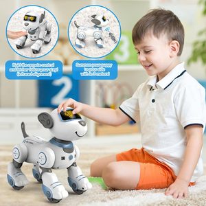 YX programmabile Robot cane giocattolo con controllo vocale per i bambini, 2.4GHz telecomando cane giocattolo Robot regalo di compleanno giocattolo per le ragazze - Product Image 5