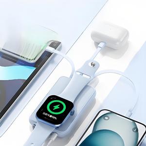10000mAh tel manyetik şarj bankası ile birlikte gelir