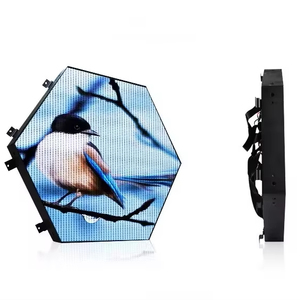 Decorazione di alta qualità esagonale LED luce notturna P1.875 colore pieno 533mm esagonale LED schermo di visualizzazione con telecomando - Product Image 1
