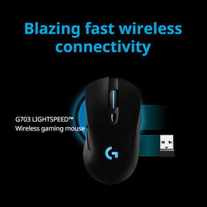 Logitech G703 HERO wireless gaming gamer RGB bluetooth Esport ergonomico sem fio inalambrico macro programmazione mouse per computer - Product Image 2