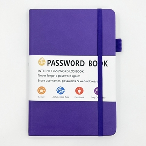 Fabrika hazır B6 boyutu deri kılıf kayış ile şifre kitap İngilizce dizüstü kitap özelleştirilebilir logo ile - Product Image 5