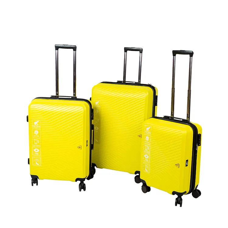 Lucchetto tsa Commercio All'ingrosso di cosmetici di viaggio trolley bag dura della cassa di smart mini bagaglio ruota set di 3 pezzi a mano cabina formato valigia