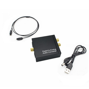 Toslink Signal Optical Coaxial Adaptador convertidor de audio digital a analógico RCA 3,5 - Product Image 1